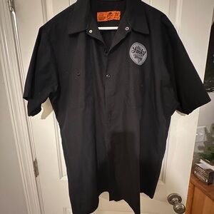 Ole Smoky Distillery Black Casual Button Down Shirt
